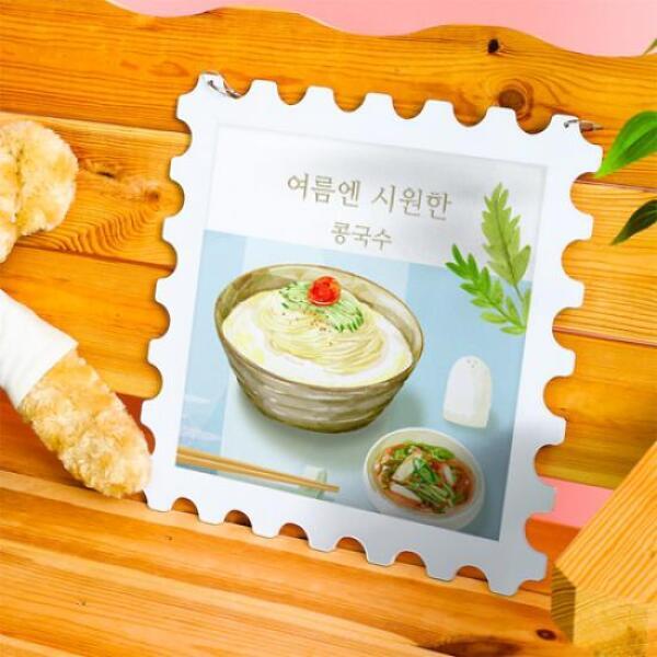 꾸밈 아트박스 아트박스/꾸밈 oa174-행잉액자_시원한여름음식(우표중형)