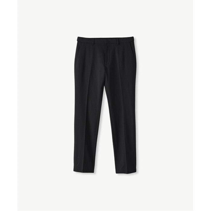 디엠스 [DIEMS]트리코트 쿨터치 슬랙스_블랙 (테이퍼드핏)-DBAPV10755B