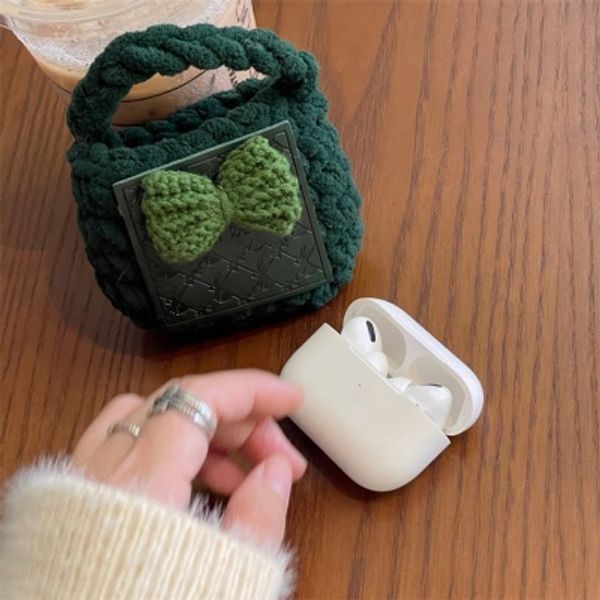 교보문고 쿠펀 에어팟 3 2 1 프로 뜨개질 가방 뽀글이 겨울 털케이스
