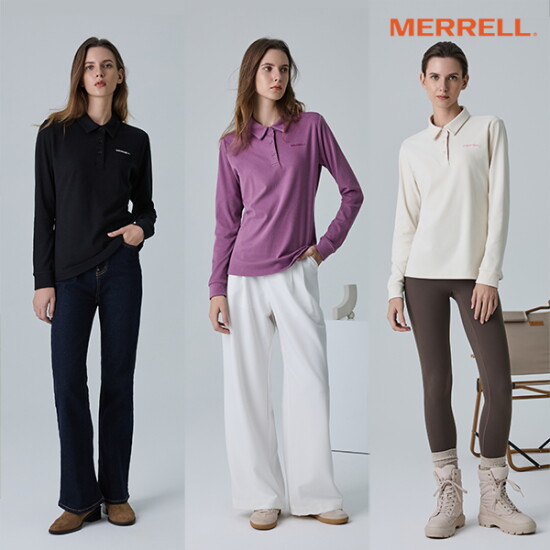[머렐(MERRELL)]머렐 24FW 여성 더블 쿠션 기모 카라 셔츠 3종