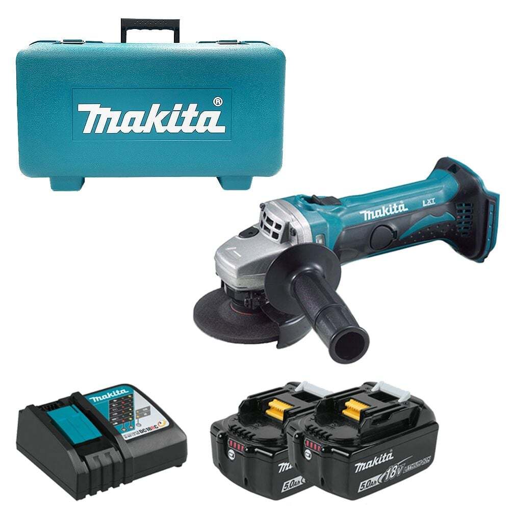 상세설명참조 지오벤처스 마끼다/DGA402RTE/18V 충전 앵글 그라인더/5.0Ah(2개)/풀세트