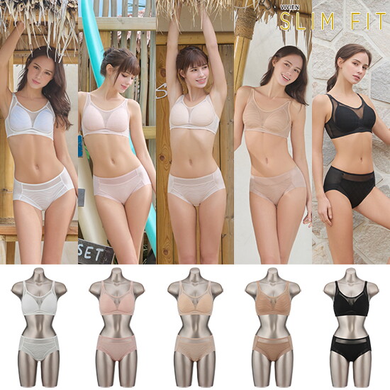 [비비안 슬림핏]26SS 비비안 SLIMFIT 썸머 누디 브라팬티 5세트