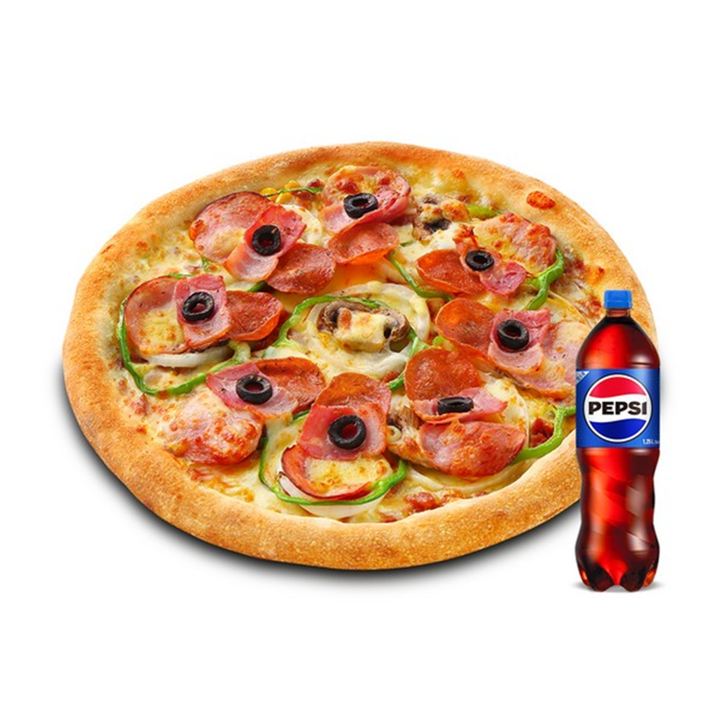 스마트콘 미스터피자 (미스터피자) 콤비네이션L+콜라1.25L