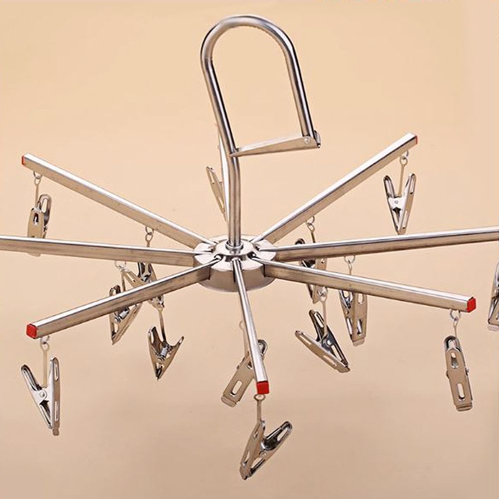 디와이컴퍼니 에이치플러스몰 스텐 양말속옷 걸이 접이식 미니 빨래집게 거치대