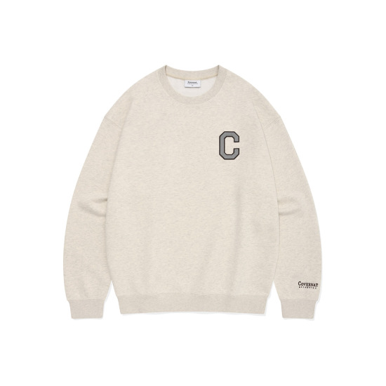 [커버낫(진)]남녀공용 C 로고 맨투맨 CO2403CR01