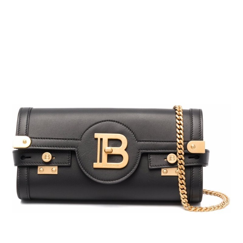 BALMAIN 발망 발망 B-버즈 23 트위스트 락 체인 클러치 GN1LE596LAVE 0PA