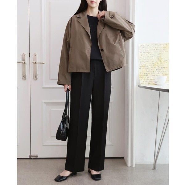 다잇템 [하프클럽/다잇템]여자 숏야상 처서매직 FW 검정잠바 자켓