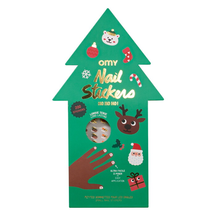 오마이 OMY 네일 스티커-HO HO HO(200pc)(NAIL05)