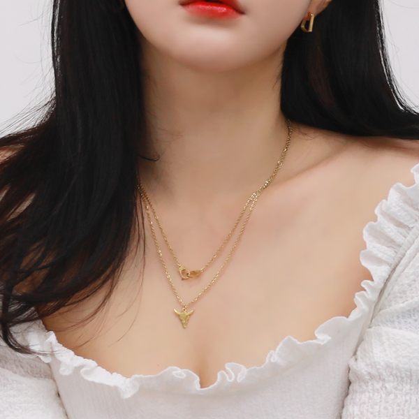 헤스티아 [헤스티아][핑크선물포장 쇼핑백] Cynthia Surgical Steel Necklace / 서지컬(써지컬) 목걸이