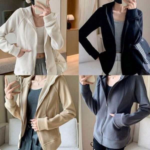 끌레아 끌레아 [하프클럽/끌레아]부드럽고 여자용 온기있는 텍스타일 스테디 캐쥬얼후드티 집업후드 아우터