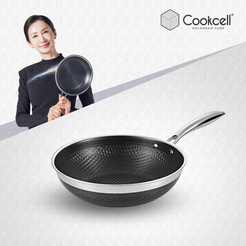 BLACKCUBE YISAN CO.,LTD [단품]쿡셀 홀로그램 큐브팬 프라이팬 28cm