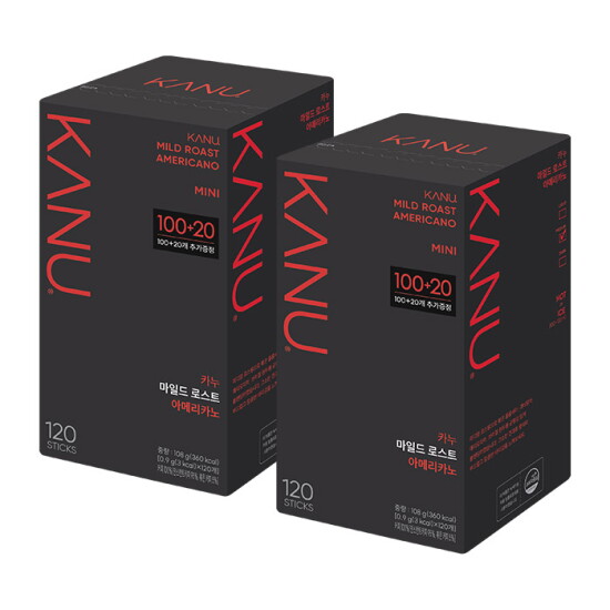 [카누]맥심 카누마일드 미니 100T+20 x2개입 총240T