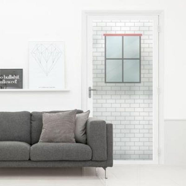 교보문고 꾸밈 bh770 m-무점착유리시트 벽돌패턴포인트 유리문시트지