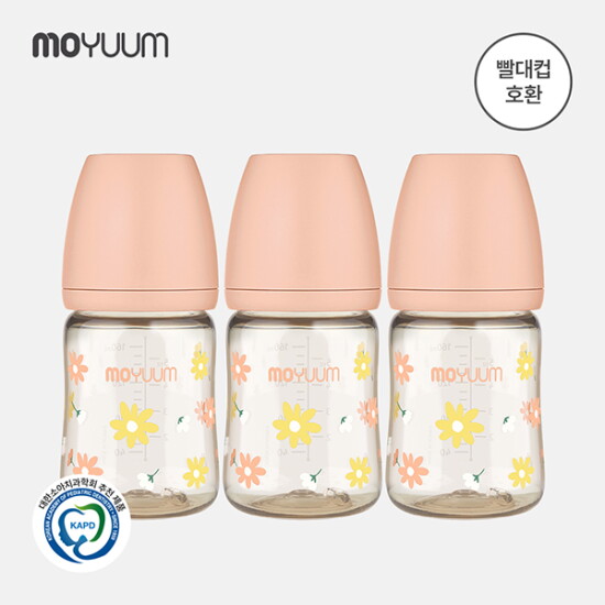 [모윰][모윰] PPSU 올인원 젖병 170ml 트리플팩 - 데이지 에디션