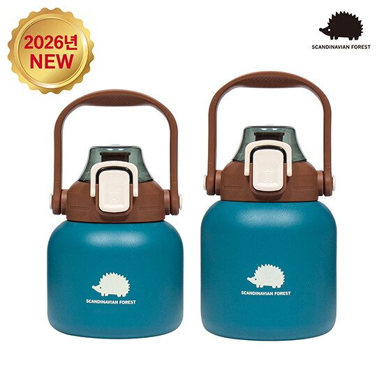 [스칸디나비안포레스트][피코크그린 세트]NEW 빅핸들 316 텀블러 2종(피코크그린 600ml+피코크그린 800ml)