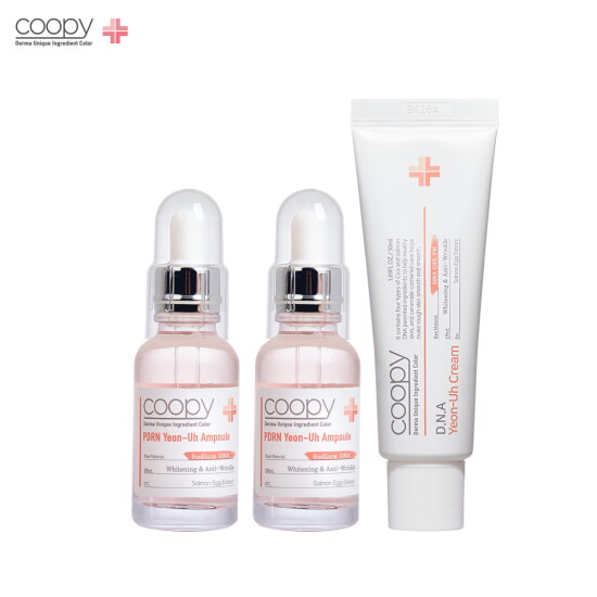 [쿠피]쿠피 PDRN 연어앰플 30ml 2개+DNA 연어크림 50ml 1개