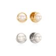 [빈티지헐리우드] 2-Way Pearl One-Touch Ball Earrings_2Color