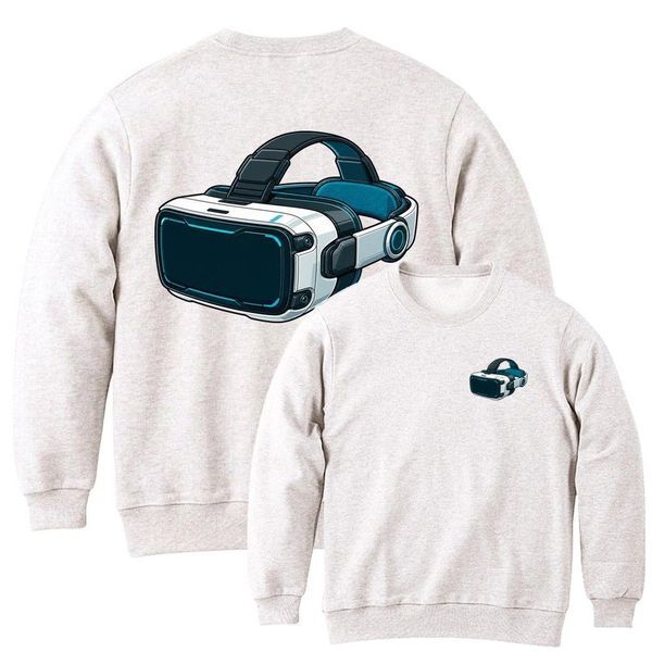 에이치플러스몰 에이치플러스몰 [하프클럽/에이치플러스몰]맨투맨앞뒤 게임 VR헤드셋 리얼 아트 AI 그림 남녀공용 전사이즈