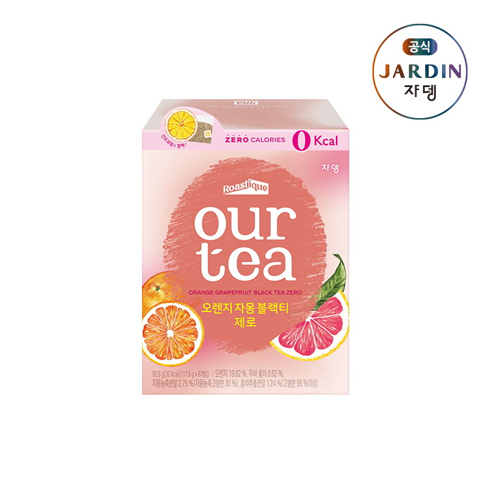 쟈뎅 [쟈뎅] 제로칼로리 아워티 오렌지 자몽 블랙티 8P