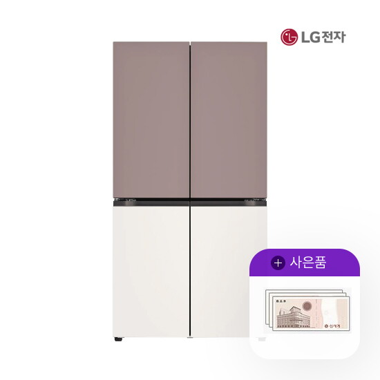 [렌탈]LG전자 렌탈 LG 디오스 냉장고 엘지 오브제 870L 메탈 베이직 T873MKE012 5년 58500/60개월 의무사용