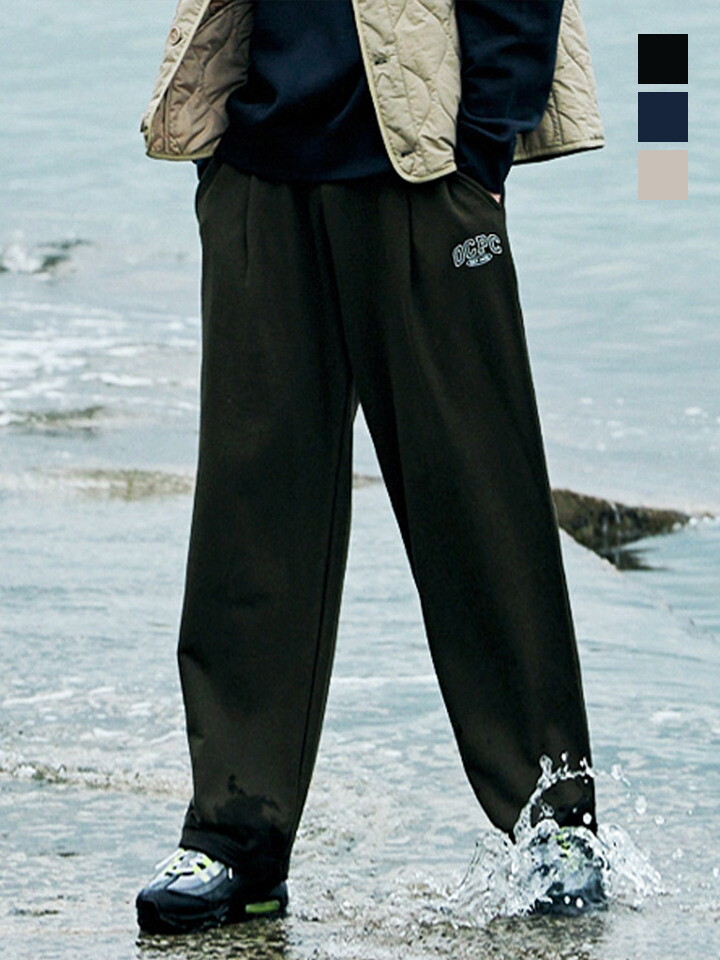 원더플레이스 [원더플레이스][오션퍼시픽(OCEAN PACIFIC)] 면100 OCPC 로고 아트웍 프린팅 와이드 핏 스웨트 팬츠