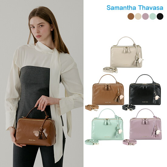 TORA ○ [직]양가죽 골든스파이어 토트백 + 플라워참