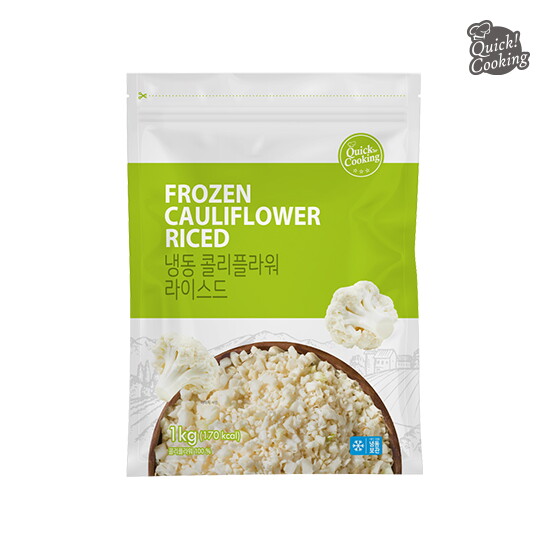 [호재준](소비기한 26.02.01)[퀵쿠킹] 냉동 콜리플라워 라이스드 1kg x 1팩