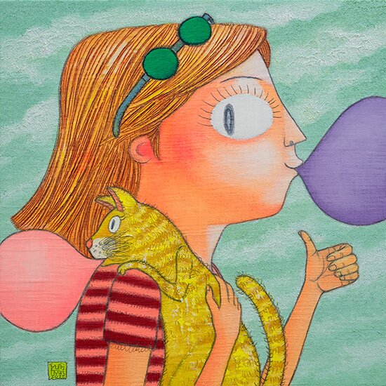 [스페이스엄][이경훈/원화]Two bubble gum(30 x 30) 2022