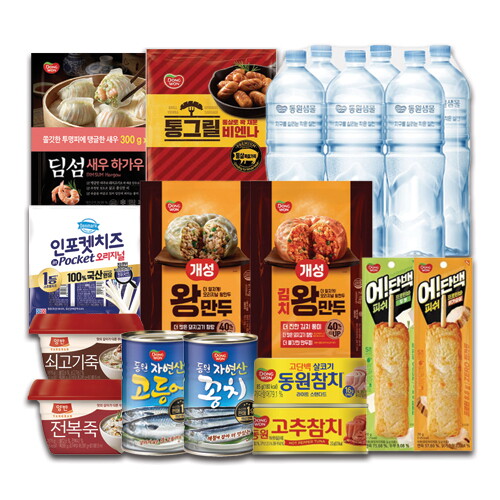 동원 F&B 동원참치,만두,치즈 즐거운 우리집 식탁