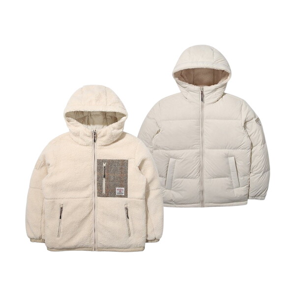 K2 K2 공용 비숑 TWEED 리버시블 다운 KUW22571-E1