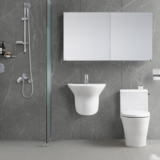 [한샘]★4/19~21 7만상품권★한샘 이지바스3 화이트 피에트라 소형욕실