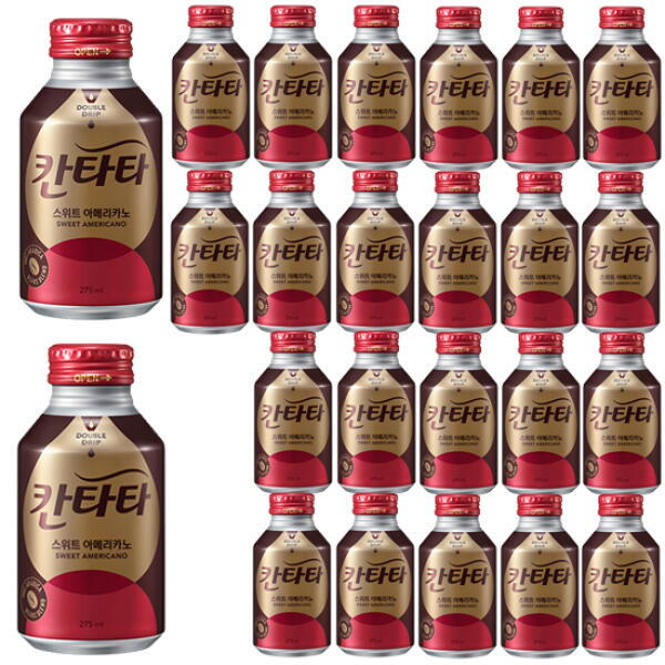 롯데칠성 아트박스 아트박스/호사문구 롯데 칸타타 스위트아메리카노 275ml 24캔