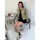 [파슨스]앳코너 페이크레더 크롭 포켓 자켓 4COLORS (AEJU3E002)