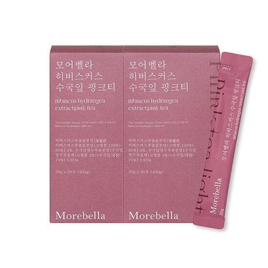 [모어벨라][모어벨라] 히비스커스 수국잎 핑크티 2box