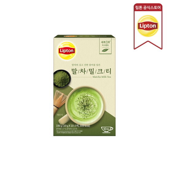 [립톤]유니레버 립톤 말차 밀크티 19g x 10개입