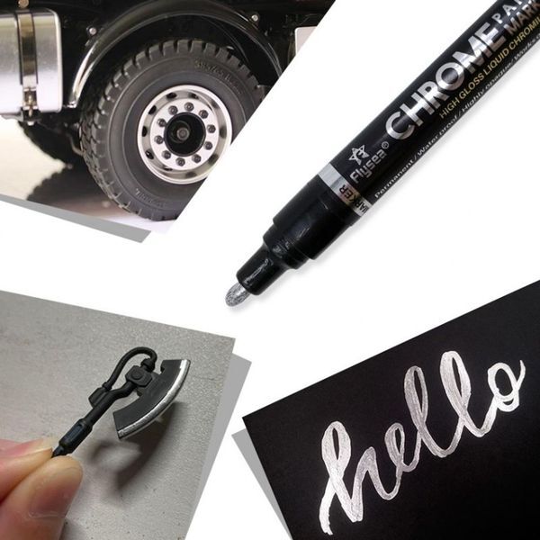 브이와이 [하프클럽/브이와이]건프라펜 크롬 마커 리퀴드 도색 메탈릭  7 10