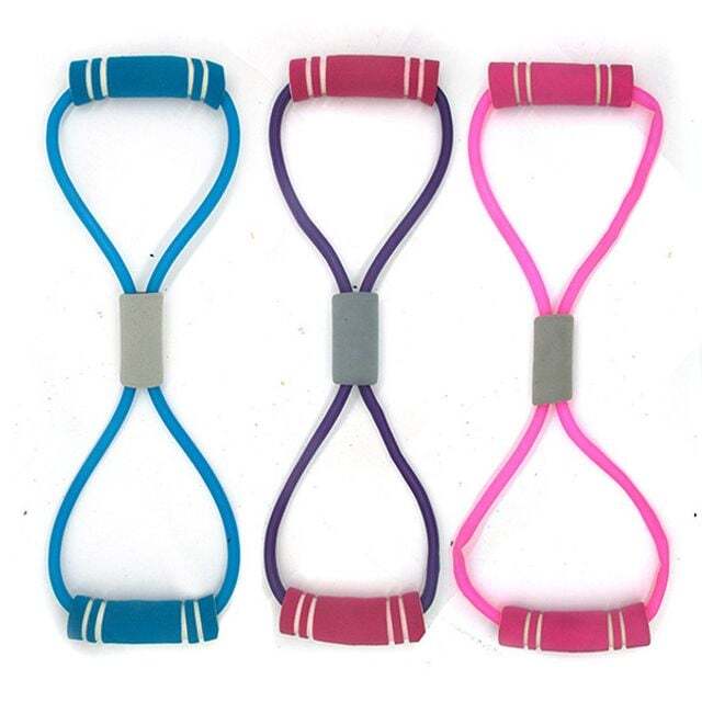 디와이컴퍼니 에이치플러스몰 손잡이형 라텍스 튜빙밴드 스트레칭 요가 운동기구