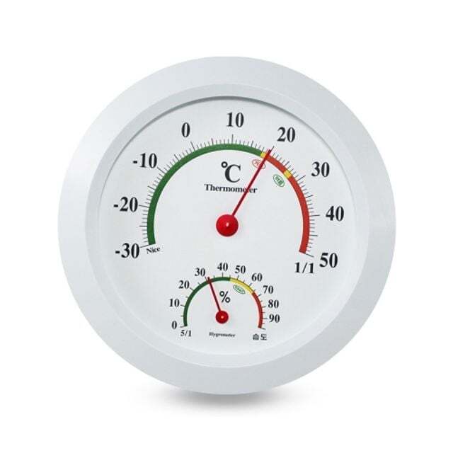 지오벤처스 화성 원형 헬스리빙 온습도계 N-160(NM-160)/160x160x40mm 박스(60개입)