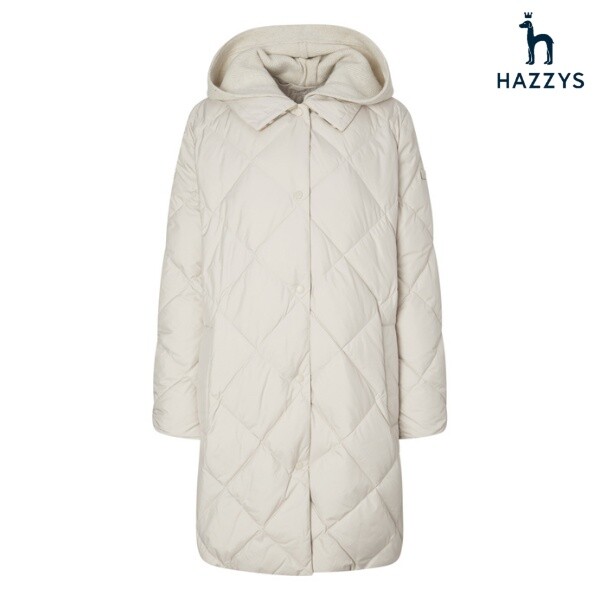 상세참조 헤지스레이디(AVE) (25FW)니트후드 롱 구스 다운 점퍼 HSJU5D012 5D012