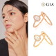 [줄리카이]줄리카이 14K GIA 3부 천연물방울 다이아몬드 반지+가드링