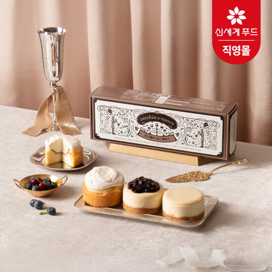 [베키아에누보]베키아에누보 치즈케이크 총9개(플레인3개+블루베리3개+바스크3개) (T)