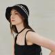 [누브][정상가 49000원][누브] Cotton Strap Bucket Hat - Black