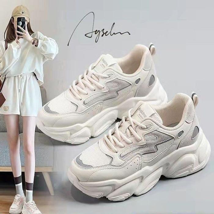 내외개발 셀러허브제화 키높이 여성 화이트 운동화 워킹화 D-5