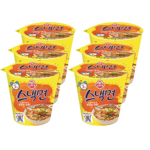 더자연 [하프클럽/더자연]오뚜기 스낵면 컵라면 62gx18개입