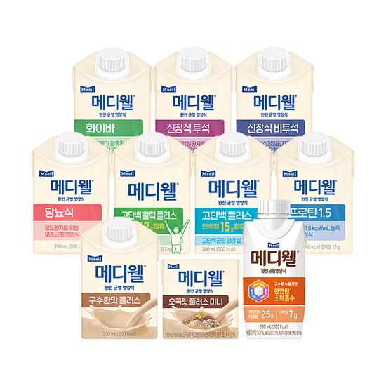 메디웰 [메디웰] 균형영양식 대표 브랜드 메디웰 신제품 출시 (누룽지맛/구수한맛/고단백/당뇨식 外)