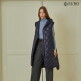 [유로컬렉션][정가 199,000원]슬리브리스 퀼팅 구스다운 롱베스트