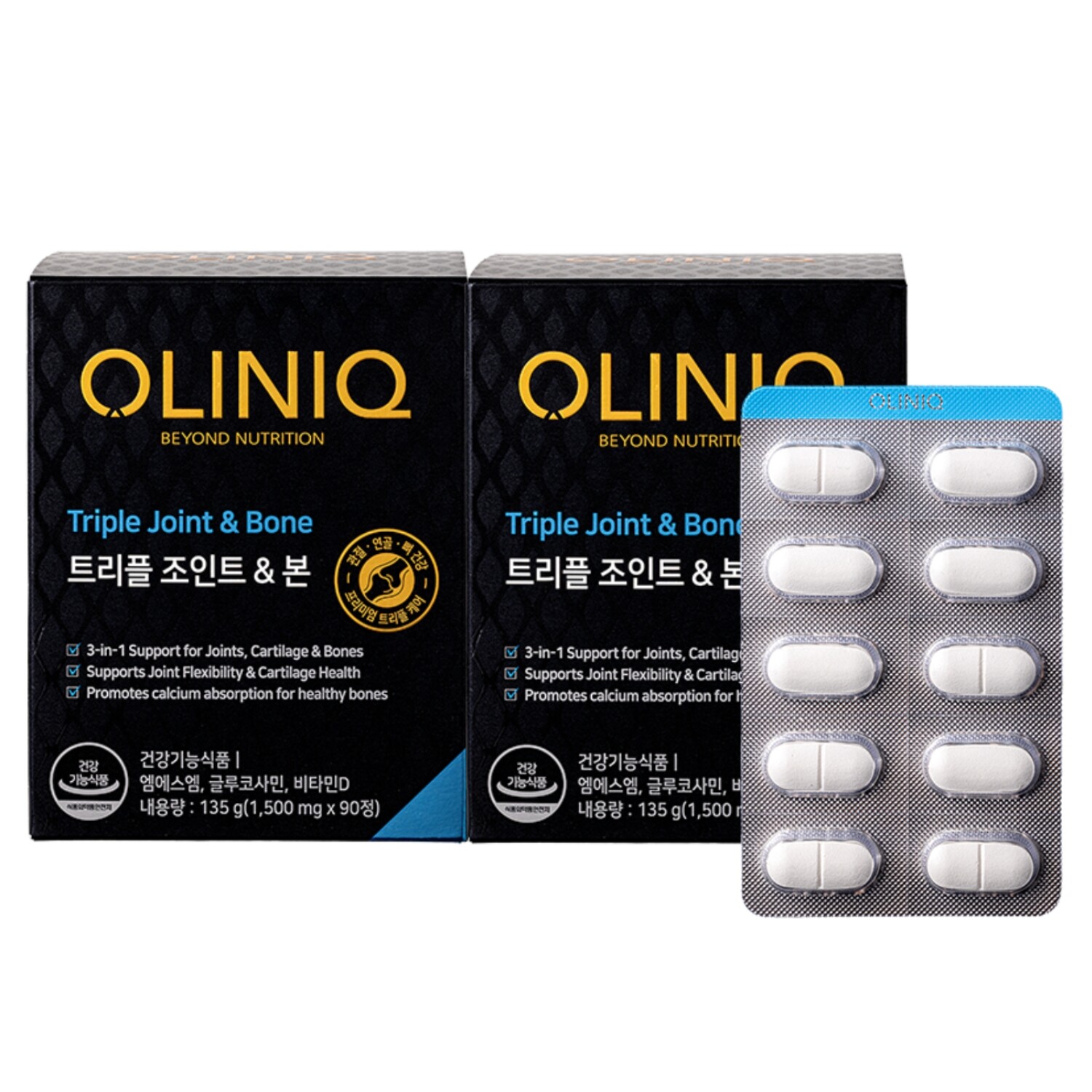 지엔씨 (OLINIQ) 트리플 조인트  본 2개 (60일분/MSM글루코사민비타민D)