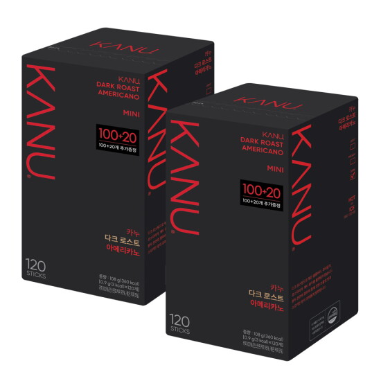 [카누]맥심 카누다크미니 100T+20 x2개입 총240T (G)