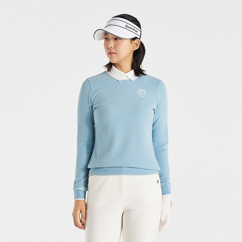테일러메이드(TAYLORMADE) 25FW 여성 기모 카라 티셔츠 PO-81LI41-940