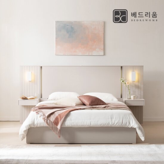 앰비언트 LED 호텔침대+슈페르 프리미엄 매트리스(K)